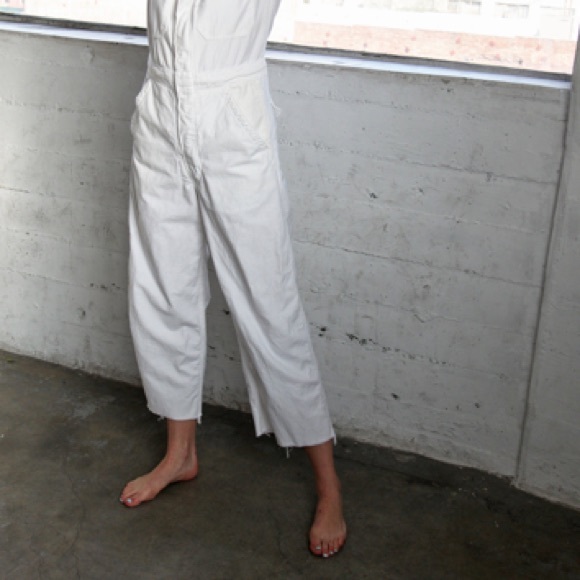 ✌🏽SOLD✌🏽 Vintage White Coveralls Boiler suit - Picture 3 of 8